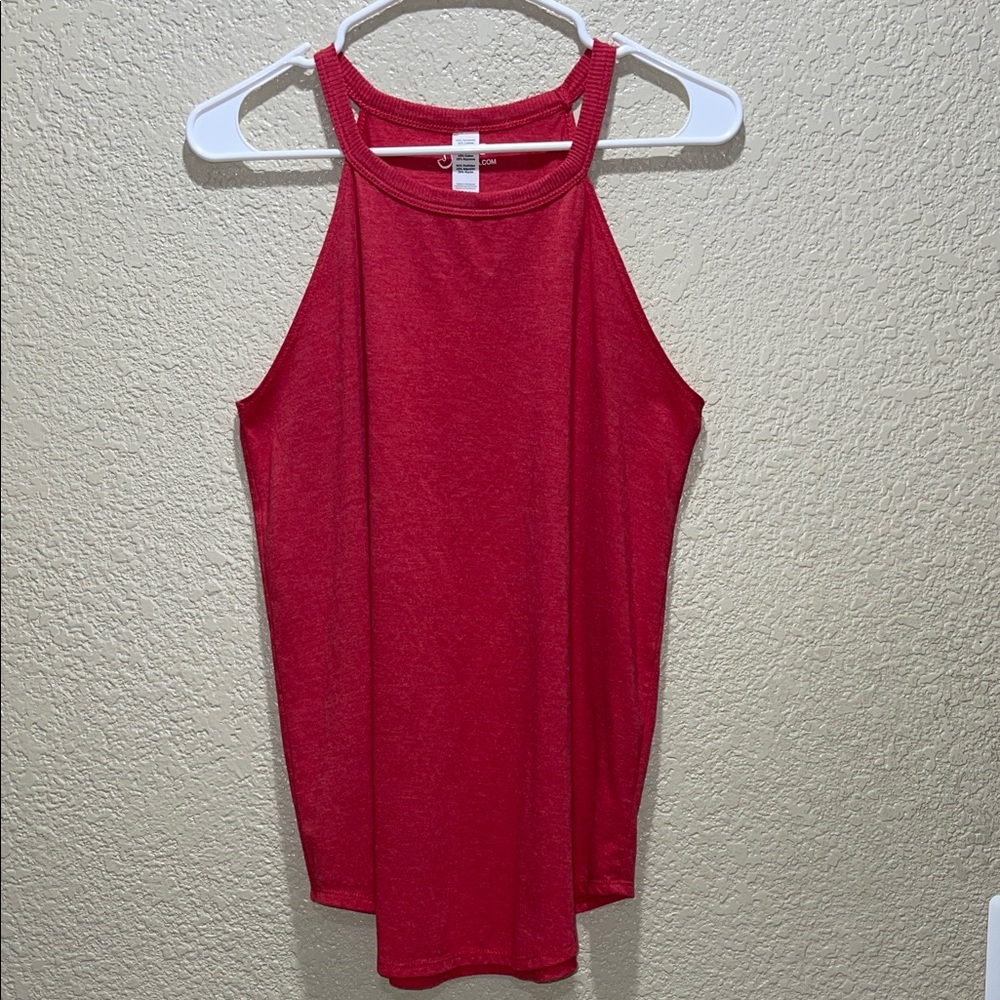 Chic Red Sleeveless Tank Top